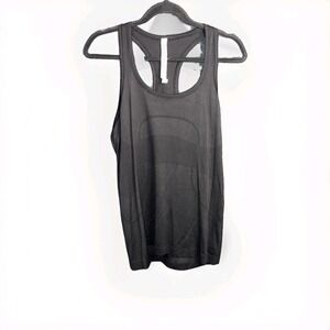Peloton Lululemon Tank Top Size 10 Black Ombre Swiftly Tech Racerback Sleeveless